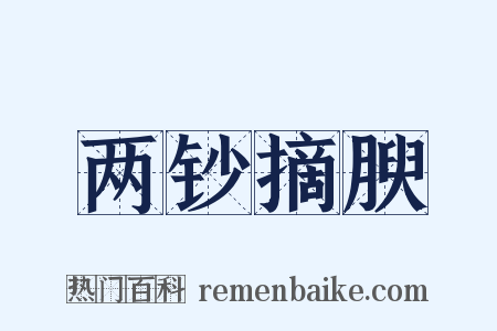 两钞摘腴是什么意思的图片